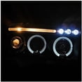 thumbnail image 2 of Halo Projector Headlight In Black Housing Clear Lens Made For And Compatible With 1994 - 2001 Dodge RAM 1500 2500 3500 94 95 96 97 98 99 00 01, 2 of 7