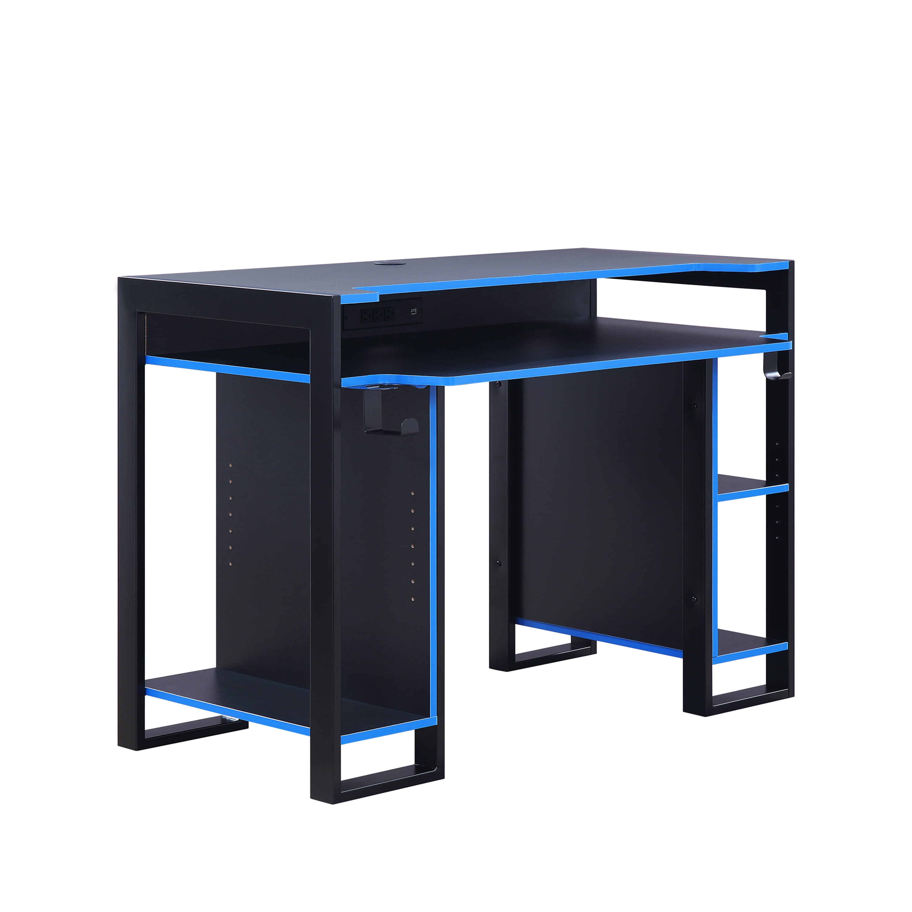 Whalen Gaming Computer Desk With Spacious Desktop And Open Side