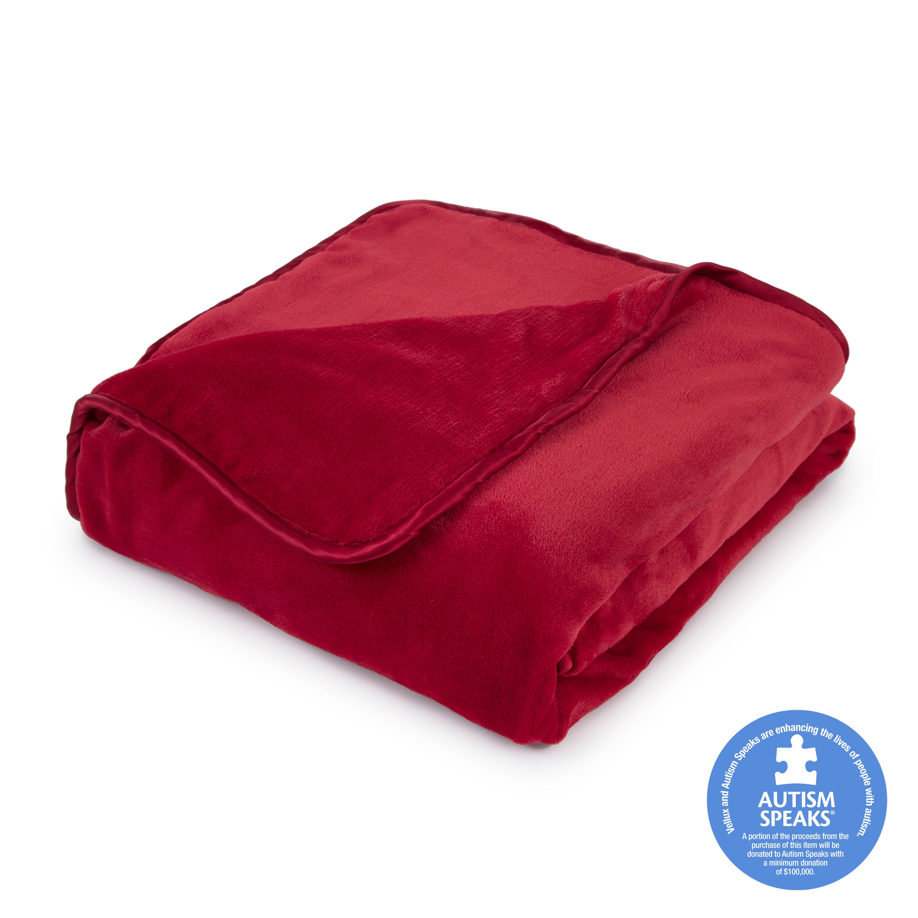The Vellux Heavy Weight 20 Pound Weighted Red Blanket