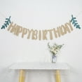 thumbnail image 2 of Pebbuoy Happy Birthday Garland Paper Letter Leaves Pre-Strung Women Girls Kids Birthday Party Hanging Sign Decoration Indoor Wall Backdrop Pendant, 2 of 7