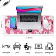 thumbnail image 5 of Long Mouse Pads for Desk,Playful Halloween Ghosts Pattern Desk Mats on Top Of Desks, Desk Mouse Pad Extra Large with 3mm Non-Slip Base and Stitched Edge for Gaming,Office,Work,Home 31.5x11.8in, 5 of 5