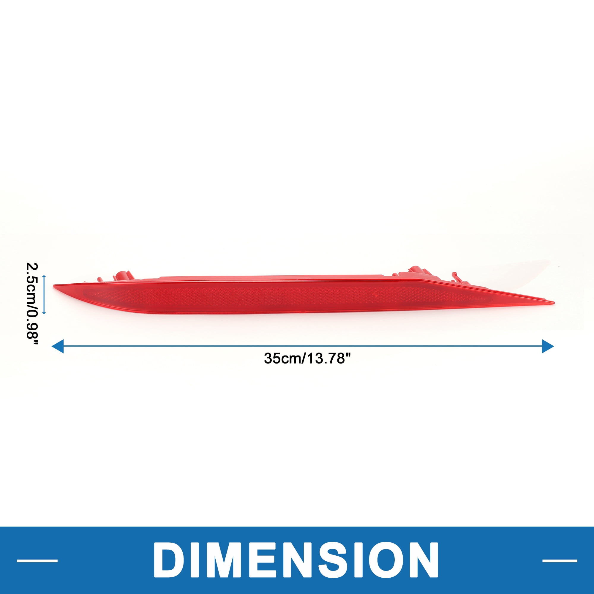 Unique Bargains Rear Left Bumper Reflector for Hyundai Elantra Sedan 2021-2023 Red