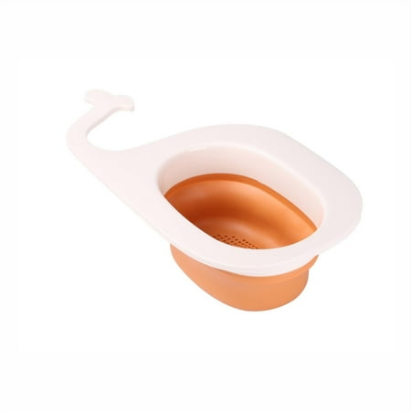 

Coofanin Strainers for Kitchen Multi Functional Hanging Filtering Draining Rack Sink Strainer Basket Corner Strainer for Kitchen Storage Rack Holder Sink Shelf Drain Basket (Orange One Size)