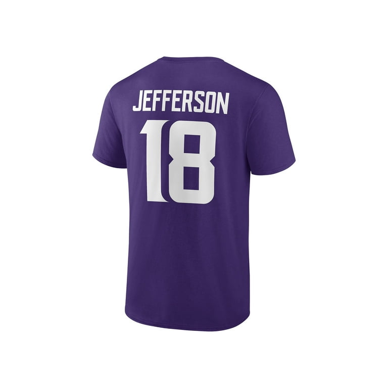Outerstuff T-shirt rose Justin Jefferson pour jeunes filles, avec nom et numéro de joueur des Vikings du Minnesota | Place Rosemère