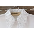 thumbnail image 2 of Magik Choker Necklace Unisex Women Peter Pan Detachable Lapel Shirt Fake False Collar (Floral Collar-White), 2 of 7