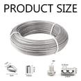 thumbnail image 5 of Wire Rope Clips, Stainless Steel Cable Clamps With Double Holes And Screws For Easy Installation And Weather Resistance, 5 of 5