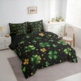thumbnail image 3 of Feelyou Teens Magic Shamrock Bedding Comforter Set 7pcs, Galaxy Stars King Bedding Sets, 3 of 8