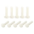thumbnail image 1 of Unique Bargains Nylon Machine Screws, M6x25mm Slotted Pan Head Fasteners Bolts, White 16Pack, 1 of 4
