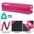 thumbnail image 4 of ZENSTYLE 9FT Balance Beam Extra Firm Vinyl Folding Gymnastics Beam Tumbling Home Practice Pink, 4 of 9