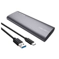 thumbnail image 1 of Seitruly Carcasa M.2 SATA, carcasa externa, disipación de calor rápida, unidad Flash USB de alta velocidad, disco duro móvil tipo C portátil Cables de computadora SL-TP06-CA/Gris, 1 of 6