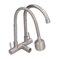 thumbnail image 3 of Sink Faucet, G1/2 Water Tap Exquisite Stainless Steel  For Basin For Kitchen, 3 of 8