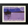thumbnail image 2 of Vintage Apple Collection 24x18 Black Modern Framed Museum Art Print Titled - Starnberger See, 2 of 5