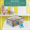 thumbnail image 4 of Tribello 12.5 Quart Storage Bins with Lids, Plastic Storage Containers with Latching Lids For Organizing - Tinted - (15.5’ x 12” x 6”) - Set of 2 - Made in EU, 4 of 8