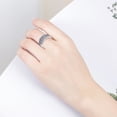 thumbnail image 2 of Rings for Women Vintage Beautiful Diamond Silver Engagement Wedding Band Ring Valentine's Day Gifts Clearance, 2 of 8