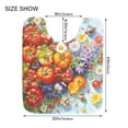 thumbnail image 5 of Yayeee Bath Rug for Bathroom Floor Non Slip Rectangle Fluffy Soft Absorbent Mat, 16"x24", Purple Floral Tomatoes, 5 of 7