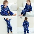 thumbnail image 4 of Boys Girls Rompers Kids Cartoon Style Flannel Sleepsuit Baby Toddler Jumpsuit Pajamas Sleeping Outfit Bodysuits 5-6 Years, 4 of 4