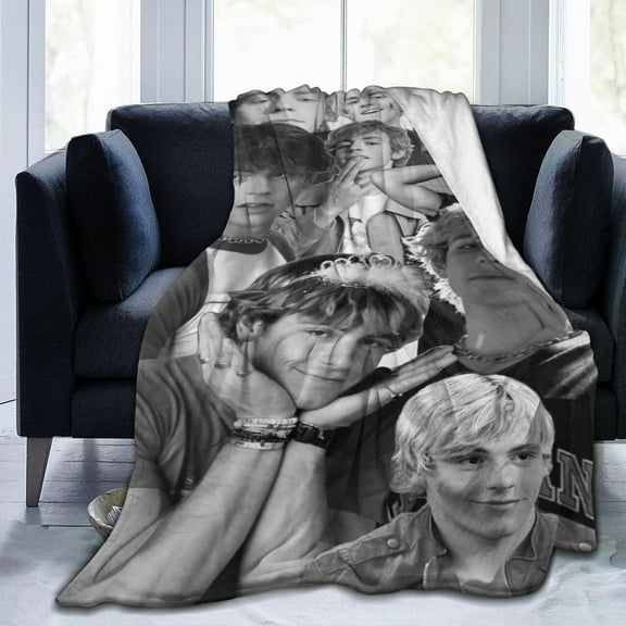 Blanket Ross Musics Lynch Throw Flannel Blankets Warm Soft Cozy Fuzzy Air Conditioning Blanket for Living Room Sofa Bed Gift Blankets for All Seasons 30"x40"