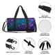 thumbnail image 4 of Balery Purple and Green Glitter Bolsa de Gimnasio para Mujeres y Hombres, Bolsa de Viaje Impermeable, Bolsa de Fin de Semana con Compartimento para Zapatos y Bolsillo Húmedo, 4 of 6
