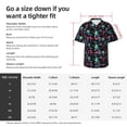 thumbnail image 3 of Neon Flamingo Men'S 3d Print Casual Button Down Shirts, Novelty Hawaiian Short Sleeves S, 3 of 7