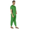 thumbnail image 2 of Inkmeso Solid Nightwear For Mens 2 Piece Sleepwear T-shirt And Pants Pajama Set Short Sleeve Pjs Loungewear Set, 2 of 8