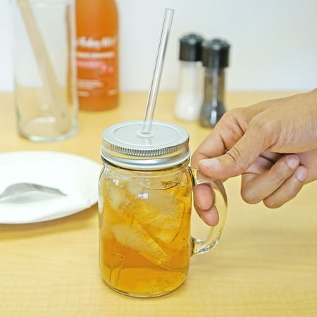 Redneck Sipper Drinking Jar w/ Handle 16oz Ball Mason Jar Reusable Acrylic