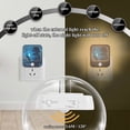 thumbnail image 5 of 2 Pack LED Sensor Night Light Motion 3 Modes for Stairway Bedroom Living Room Blue Glowing Butterfly, 5 of 7