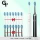 thumbnail image 4 of Cepillo de dientes eléctrico sónico GeZhou para adultos, temporizador, cepillo blanqueador de dientes, 16 modos, recargable por USB, cabezales de repuesto, regalo, 4 of 5
