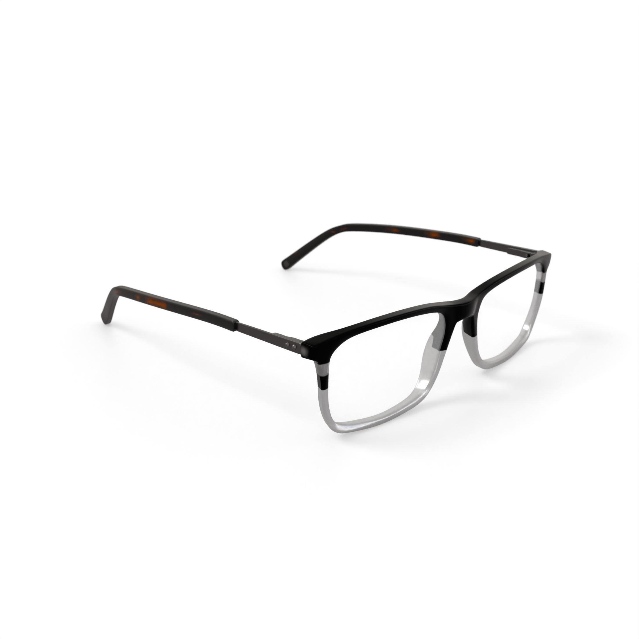 Randy Jackson Men's 1935 Rectangular Prescription Eyeglasses with Case, Gray/Crystal