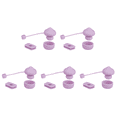 thumbnail image 1 of Juego Tapones Silicona para Derrames Setas () Color Morado, 1 of 4