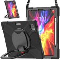 thumbnail image 5 of Funda a juego para iPad Pro de 12,9 pulgadas (2020) con correa para el hombro, soporte de anilla ajustable grande, portalápices y protección contra golpes., 5 of 5