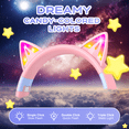 thumbnail image 4 of Kids Bluetooth Headphones, Cat Ear RGB Wireless Over-Ear Headset for Girls Boys, 4 of 8