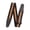Black brown, variant on 3. Ergonomic Adjustable Guitar Strap with Leather Ends, Thicken Shoulder Pad Belt for Electric Bass & Acoustic Guitars