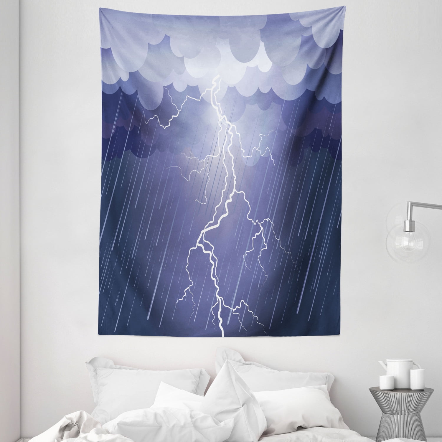 Nature Lightning Print Tapestry Wall Hanging Tapestries Room Home Decor Throw 