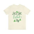 thumbnail image 2 of Let's Get Lucked Up Irish Clover Green Unisex Jersey Short Sleeve Tee, 2 of 10