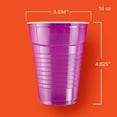 thumbnail image 2 of Disposable Plastic Cups, Assorted, 16 oz, 100 Count, 2 of 7
