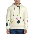 thumbnail image 2 of Lsque Pikmin Pattern Casual Men's Hoodie,Hooded Sweatshirt with Kangaroo Pocket,Pullover Hoodie-XX-Large, 2 of 8