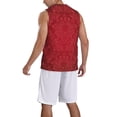 thumbnail image 2 of Sikiie Vintage Burgundy Basketball Jersey Reversible Men's Mesh Athletic Sports Shirts Training Practice S-4XL4X-Large, 2 of 6