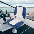 thumbnail image 6 of 2 Pack Folding Boat Seats Low Back,Folding Fishing Boat Seat Stainless Steel Screws Included,Waterproof Captain Boat Seat for Sightseeing Boat,Speedboat, 6 of 7