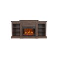 thumbnail image 3 of Fireplace TV Stand,Electric Fireplace,67-Inch Electric Fireplace TV Stand – 18" Built-In Fireplace Insert, Adjustable Flame & Heat, Remote Control, Storage Cabinets, Brown, 3 of 7