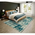 thumbnail image 2 of Addison Rugs Indoor/ Outdoor Bravado Abstract Crosshatch Caramel Washable Area Rug 8' x 10' - Peacock, 2 of 8