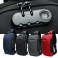 thumbnail image 4 of Maoww Men Bags Chest Pack Multi-function Lock USB Anti Theft Waterproof Mobile Multi-pocket Trip Shoulder Backpack, 4 of 9