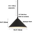thumbnail image 2 of Minimalism Metal Pendant Light Fixture, Simple Vintage Farmhouse Pendant Lamp, Retro Industrial Style Pendant Lighting for Over Kitchen Island Dining Room Table Bar Counter Entrance, 2 of 7