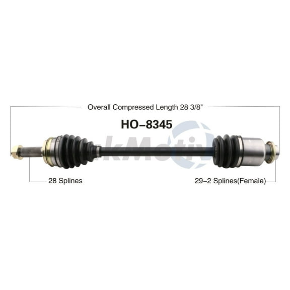 CV Axle Shaft Fits select: 2009-2015 HONDA PILOT