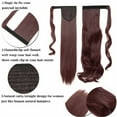 thumbnail image 5 of Benehair Clip in Ponytail Extensions for Women Wrap Around Long Thick Straight Curly Hairpiece, 5 of 13