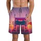 thumbnail image 1 of Fotbe Sunset Truck Highway Trajes de Baño Estampados para Hombre, Shorts de Verano de Secado Rápido, Ropa de Playa, Bañadores-3X-Large, 1 of 6