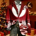 thumbnail image 2 of Christmas blazer for men Corduroy Jacket Casual Slim Fit For Holiday Parties And Formal Events With Stylish Modern Design, 2 of 3