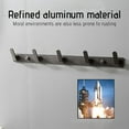thumbnail image 5 of RKZDSR Heavy Duty Wall Mounted Coat Rack: 5 Hooks, Made of Stainless Aluminum. Metal Coat Hook Rail for Coats, Hats, Towels, Purses, Robes. Perfect for Mudroom, Bathroom, and Entryway, 5 of 8