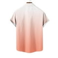 thumbnail image 3 of fatyb Men's Short Sleeve Button down Shirts Gradient Casual Beach Shirts Lightweight Summer Vacation Tops, 3 of 4