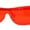 Red, variant on Unique Futuristic Avant Garde Half Rim Shield Rectangle Sunglasses Blue