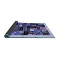 thumbnail image 2 of Ahgly Company Indoor Round Abstract Blue Contemporary Area Rugs, 8' Round, 2 of 4